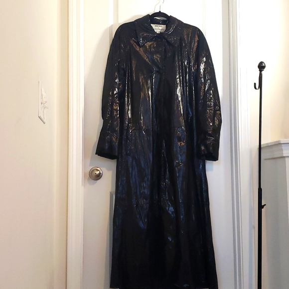 Vintage Dero by Rocco D'Amelio Genuine Leather Full Length Coat - Picture 1 of 4
